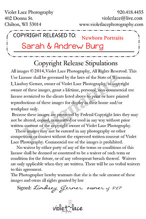 Copryright release Sarah & Andrew Burg