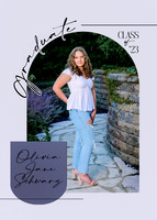 Olivia Front Grad Card