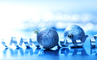 blue christmas ball