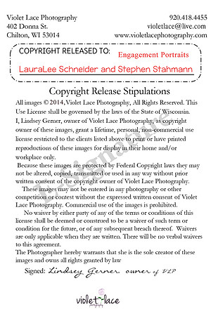 Copryright release Lauralee and Stephan